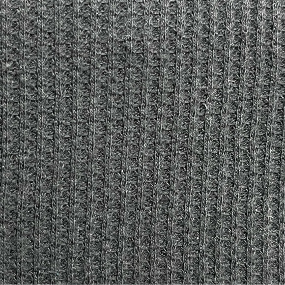 Vintage Y2k COTTONNET black Thermal Waffle Knit Top Mens Goth Grunge Moto Biker - Picture 9 of 10